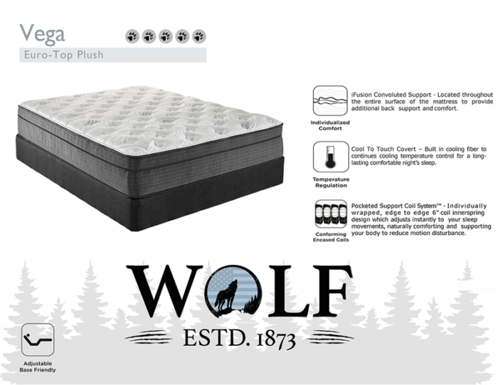 Vega Euro Top Plush Mattress